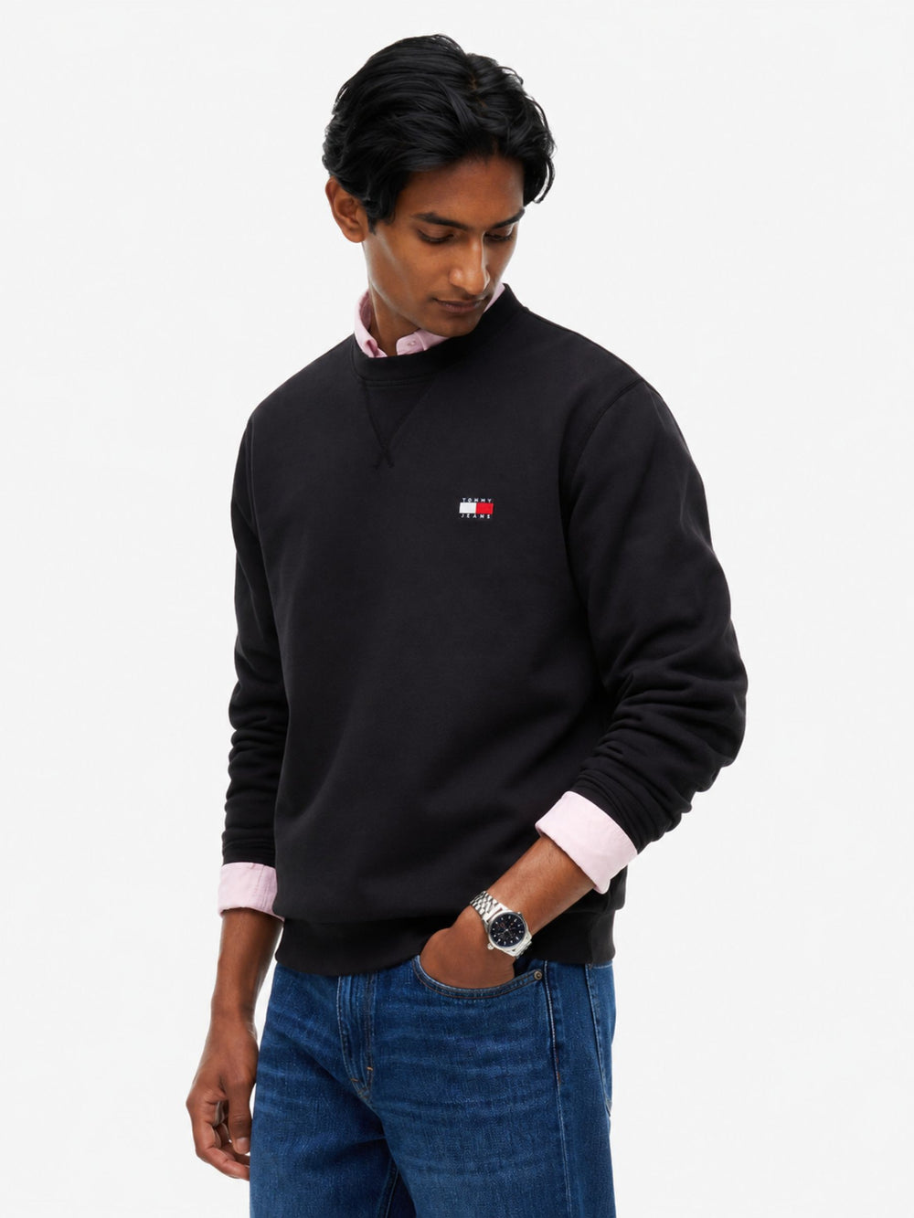 Regular Fit Fleece Crew Neck Sweatshirt
