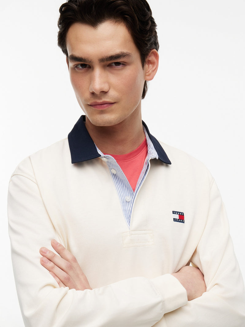 Relaxed Fit Rugby Polo