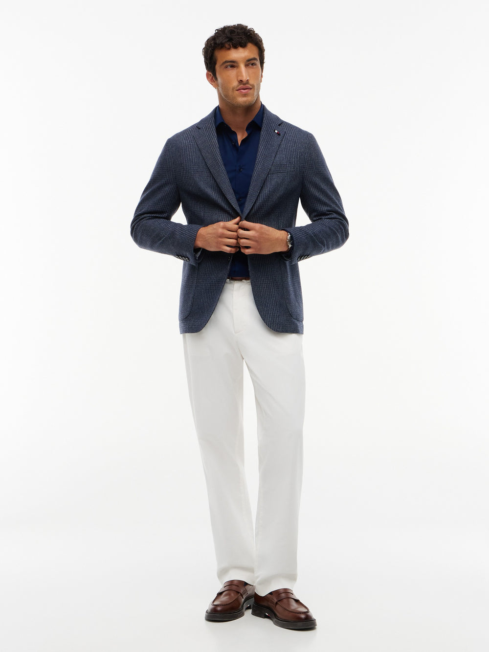 Slim Fit Solid Poplin Shirt