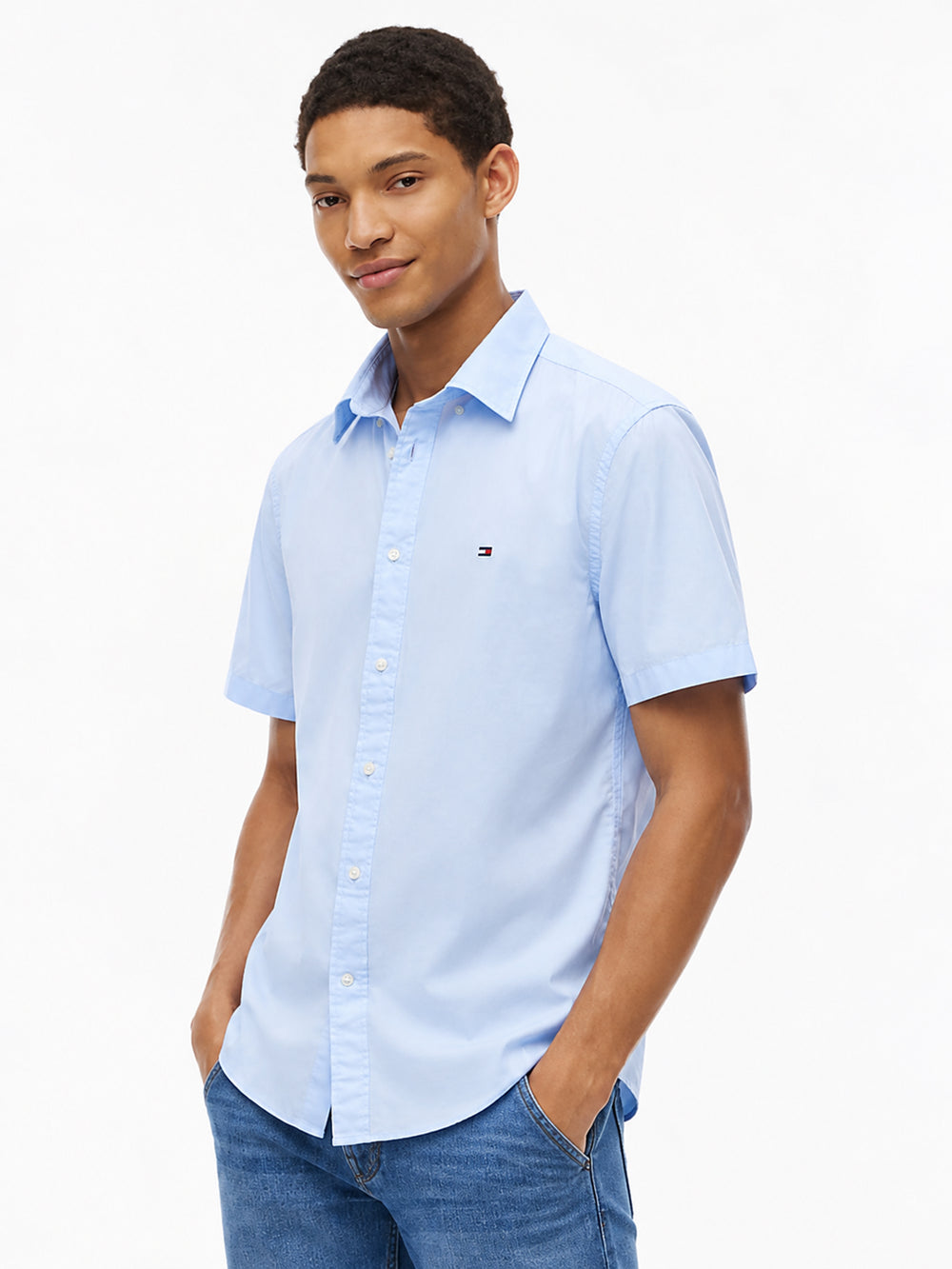 Regular Fit Poplin Solid Shirt