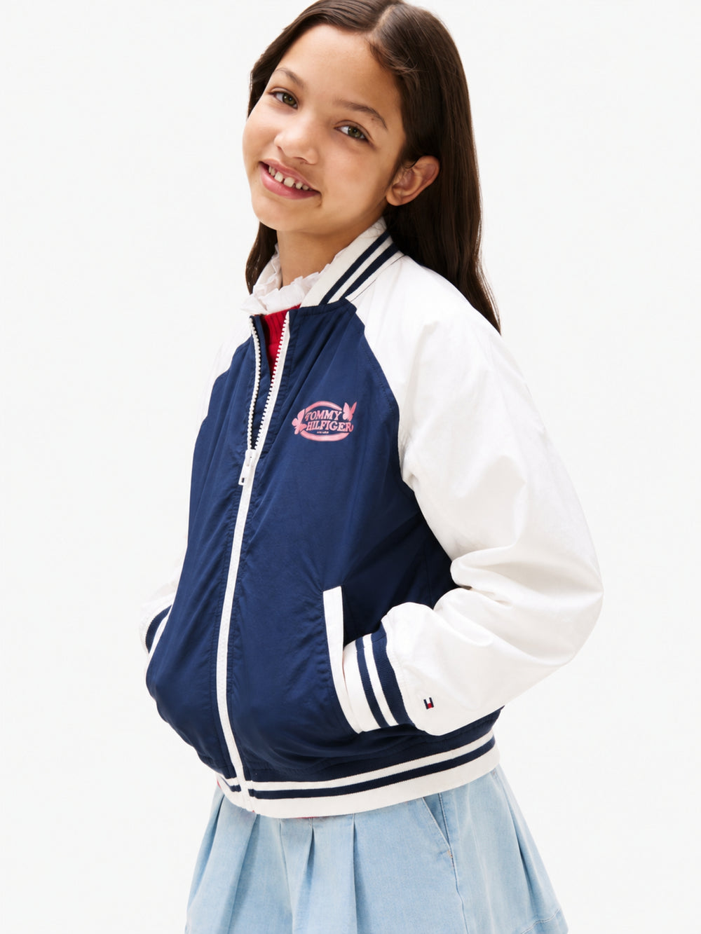 Kids Colorblock Bomber Jacket