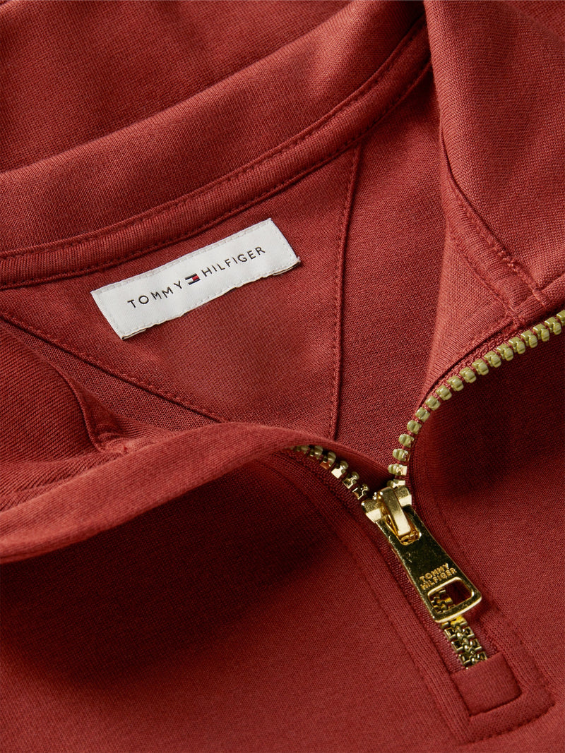 Kids Interlock Quarter Zip Sweatshirt