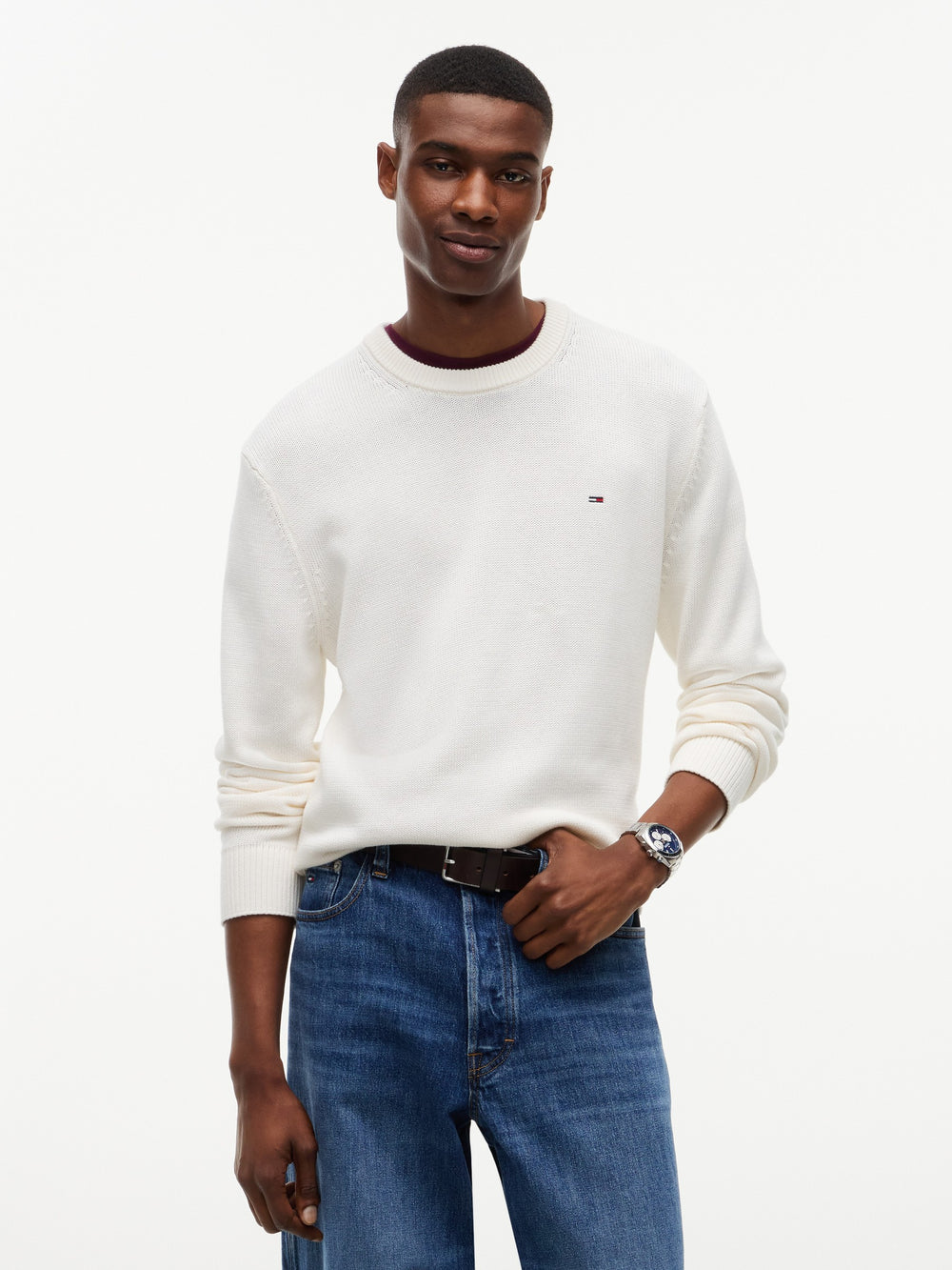 Slim Fit Essential Loose Knit Pullover