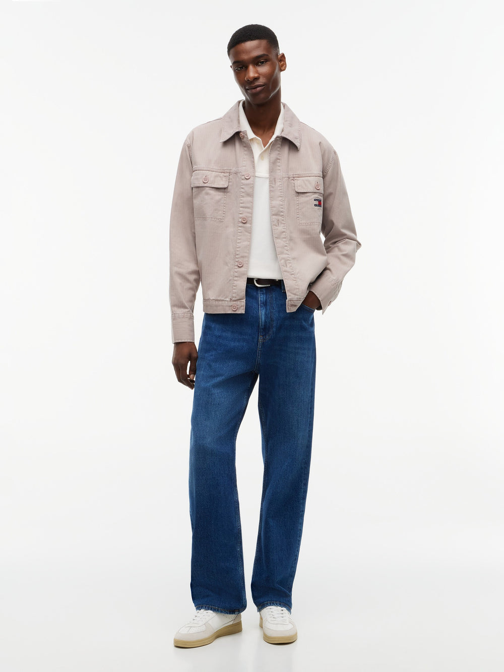 Oversized Fit Solid Overshirt Shirt