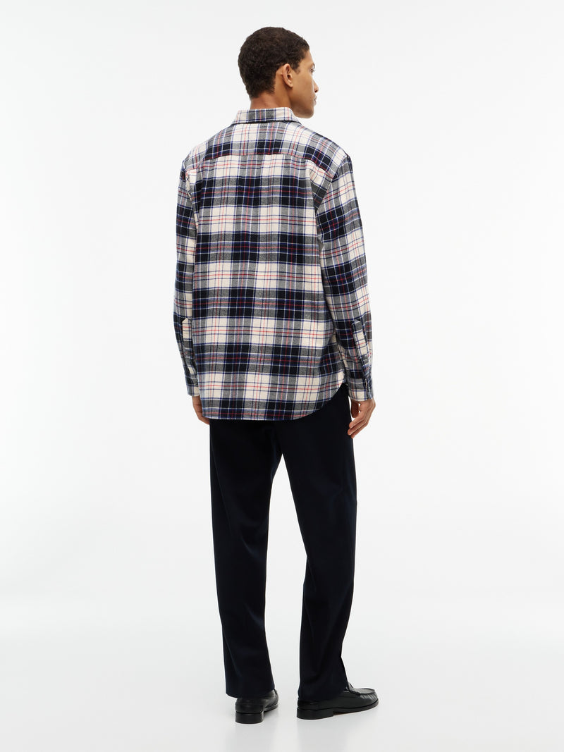 Oversized Fit Check Flannel Shirt