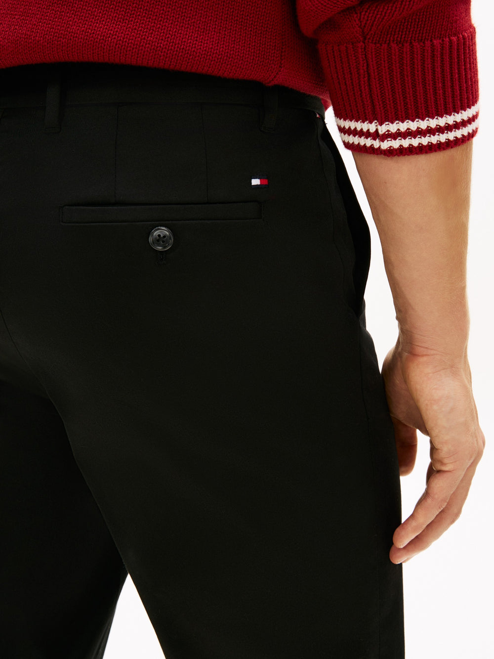 Men Denton Straight Fit Satin Trouser