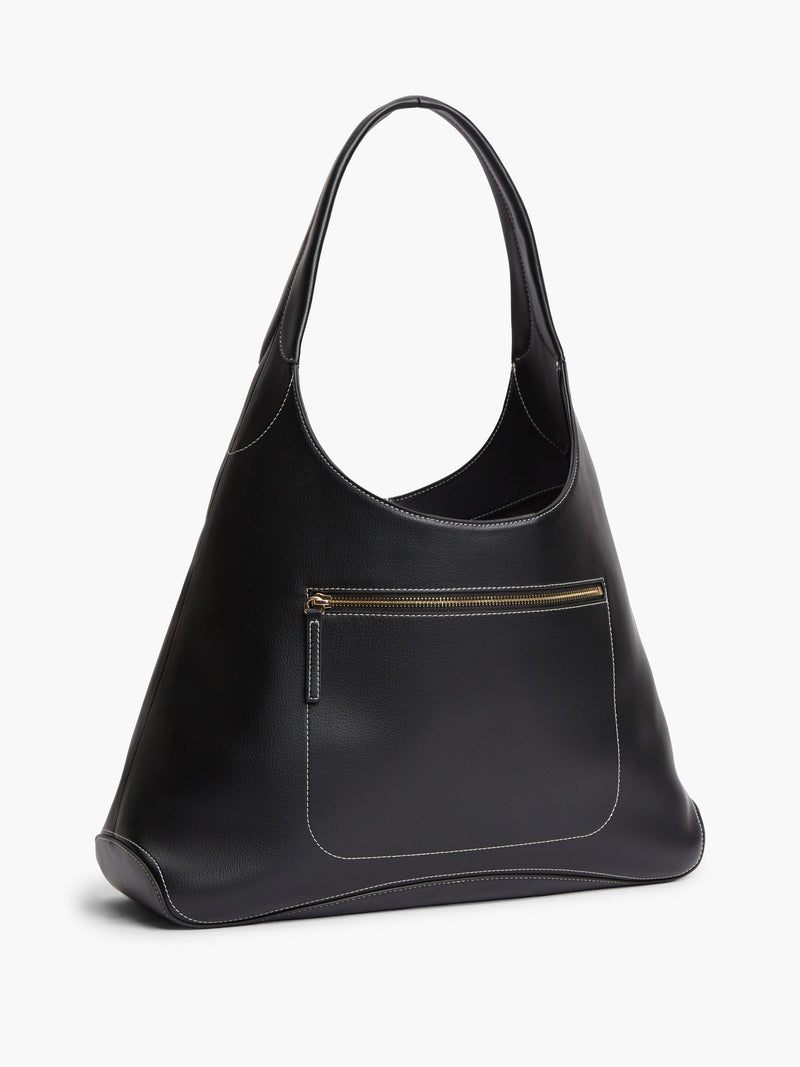 Solid Pu Shoulder Bag
