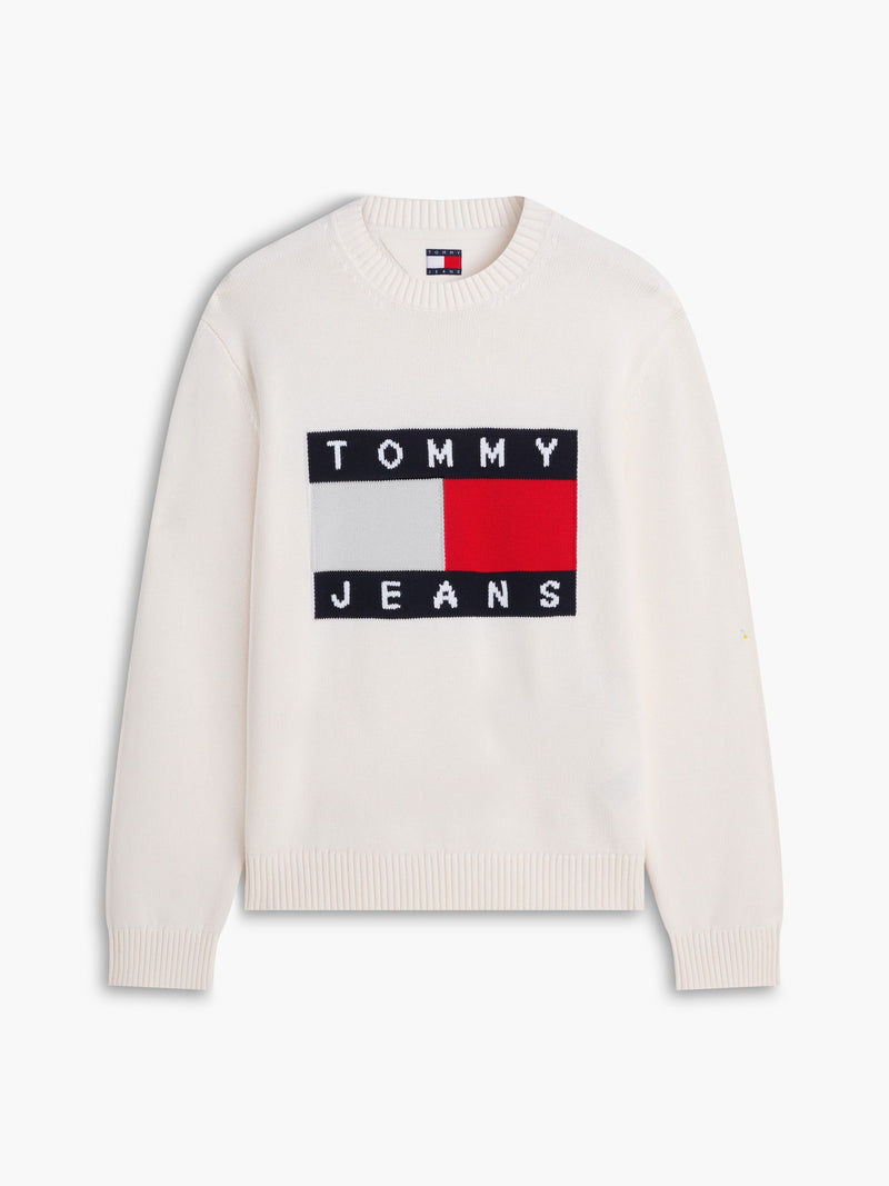 Regular Fit Jaquard Loose Knit Pullover