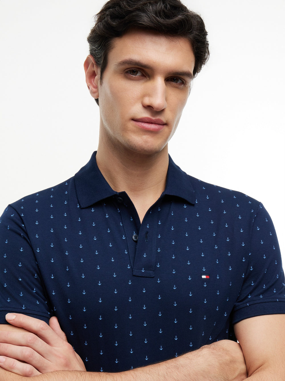 Regular Fit Printed Interlock Polo