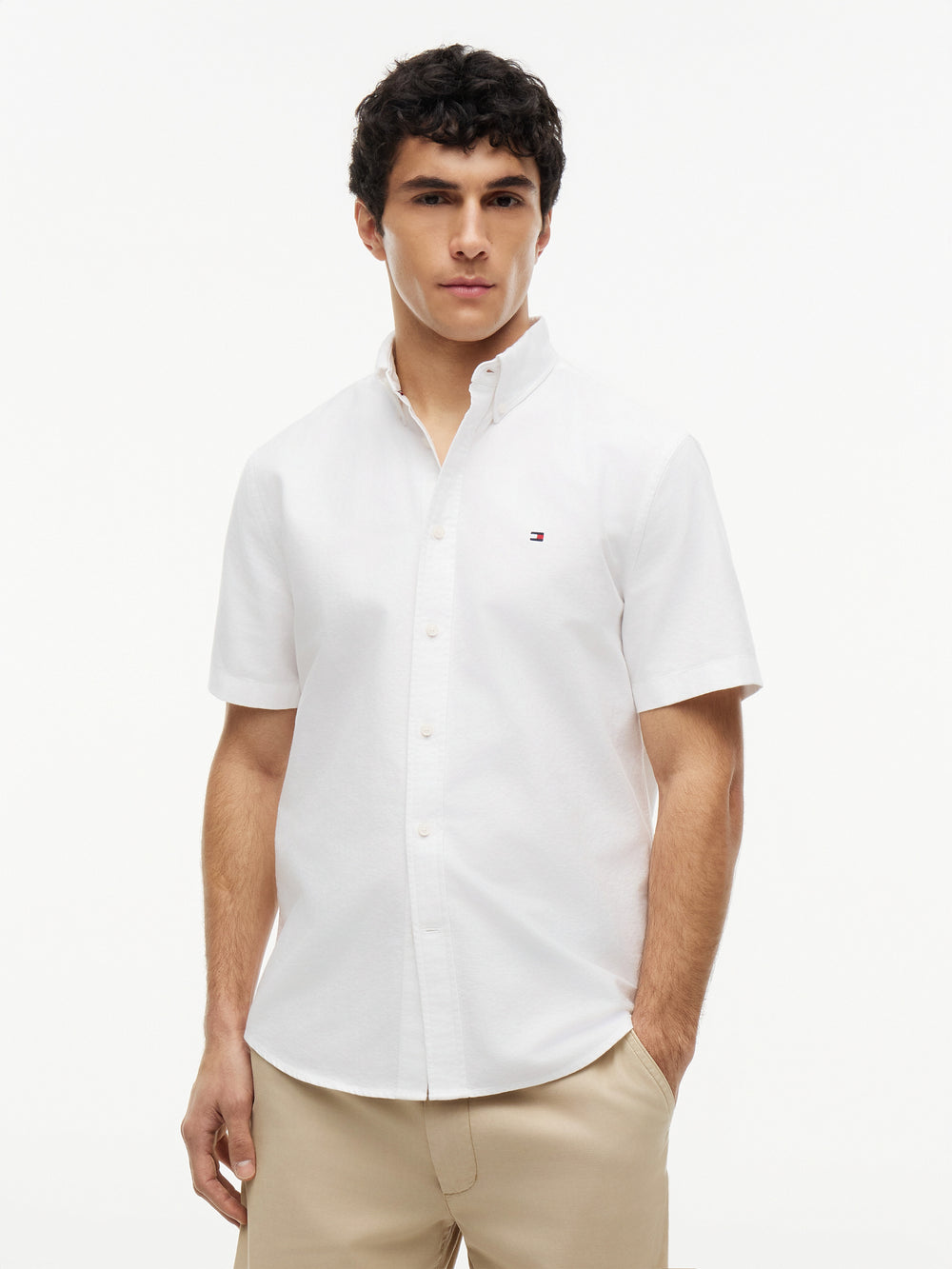 Regular Fit Solid Oxford Shirt