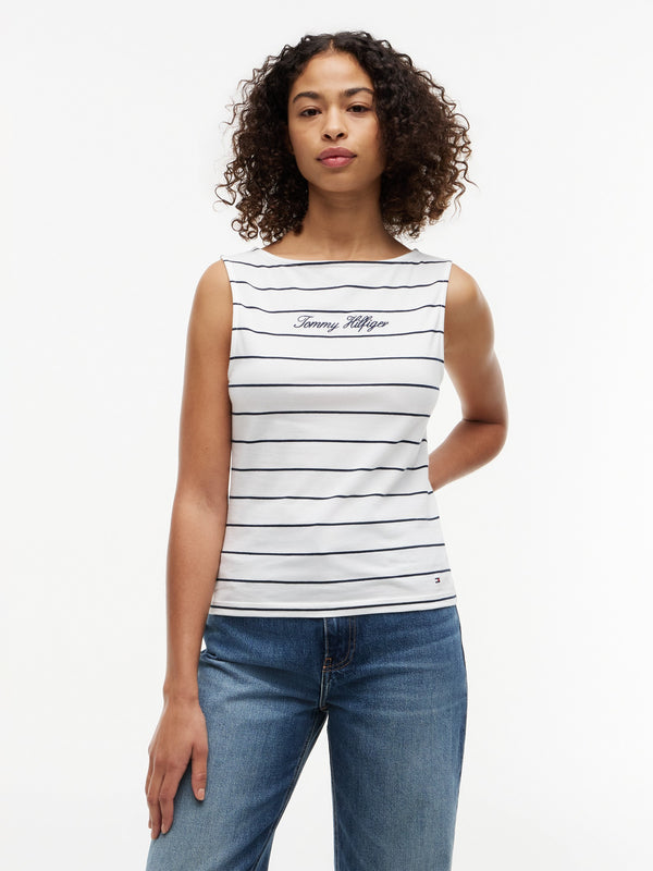 Stripe Slim Fit Full Sleeve Cotton Jersey T-Shirt