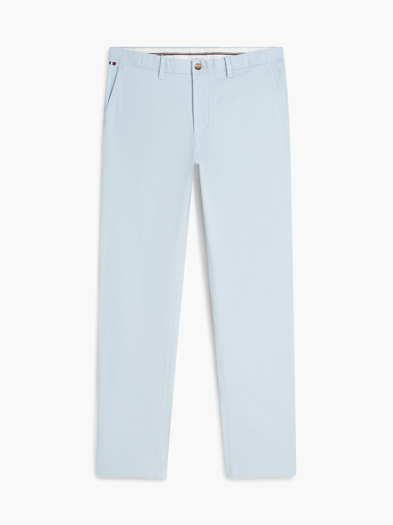 Men Denton Slim Straight Fit Structured Cotton Trouser