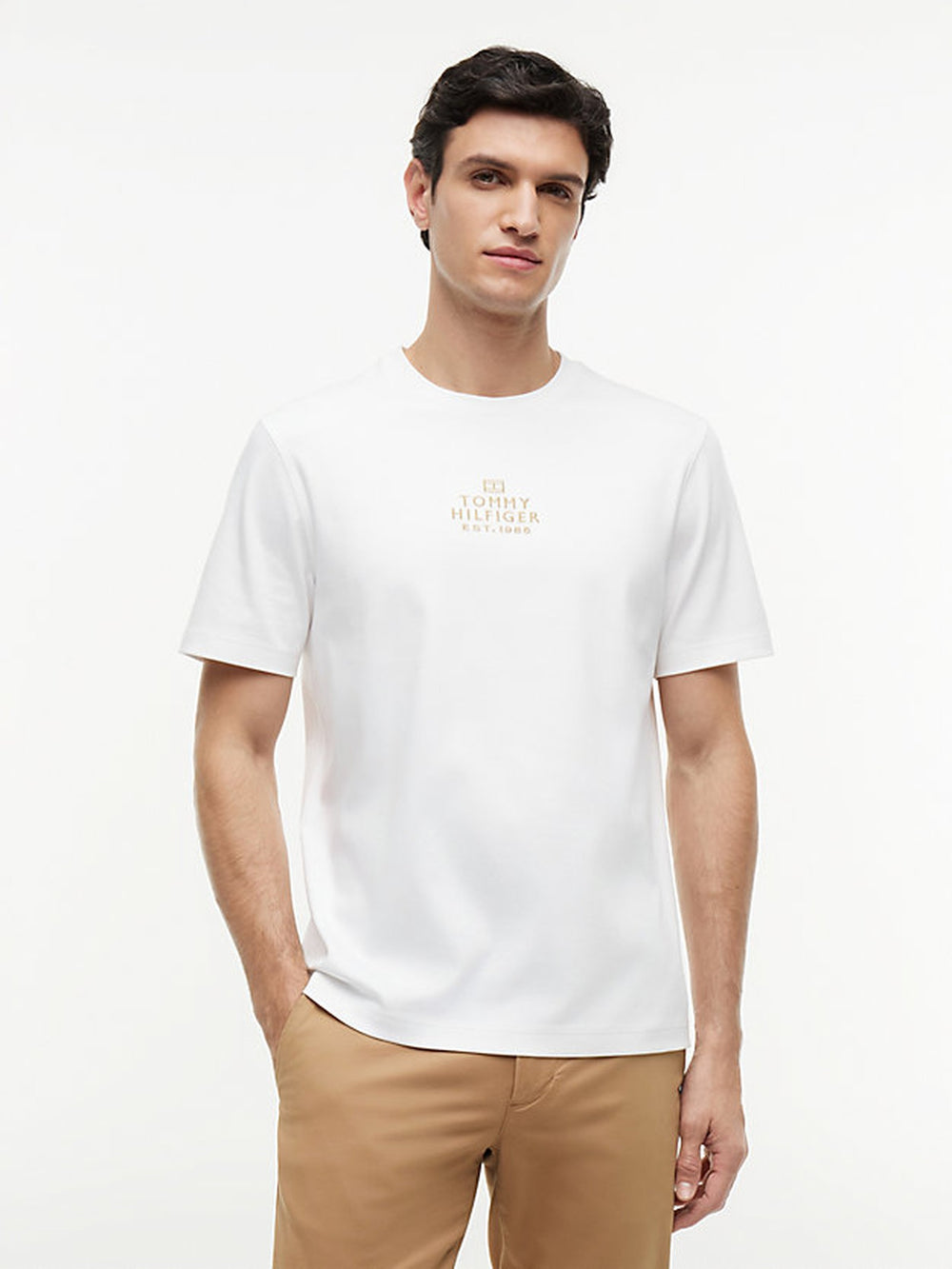 Regular Fit Embroidered Interlock Tshirt