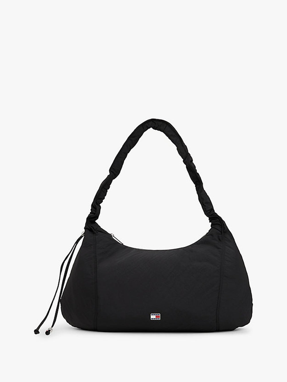 Solid Nylon Shoulder Bag