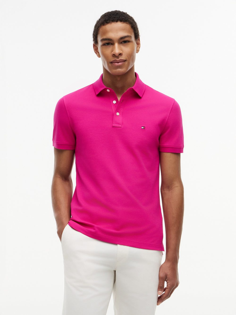 Slim Fit Solid Pique Polo