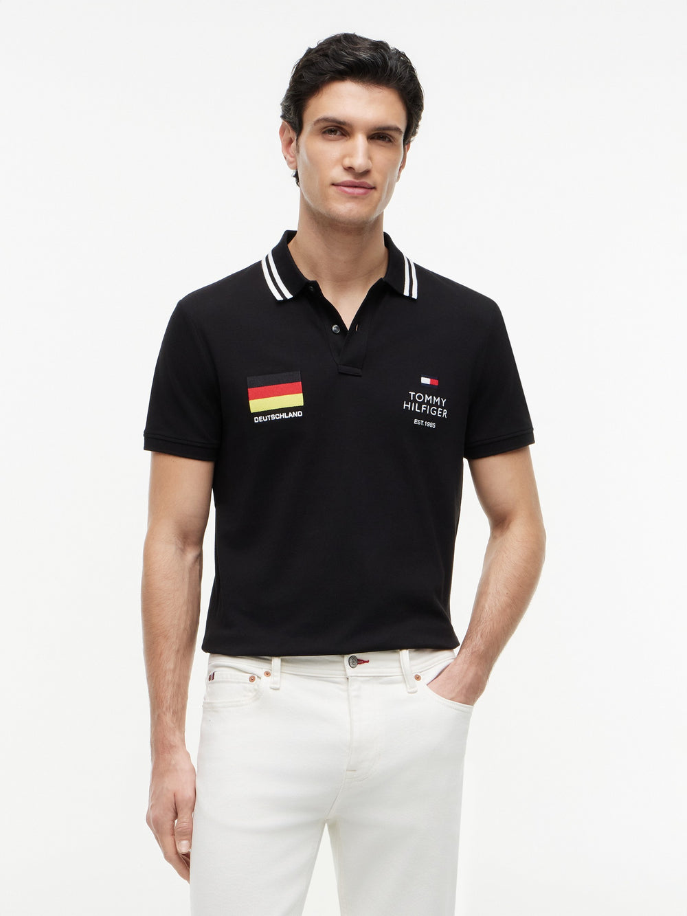 Regular Fit Graphic Pique Polo