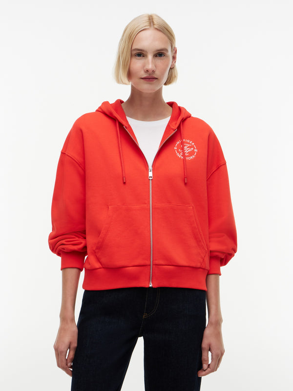 Regular Fit Terry Zip Thru