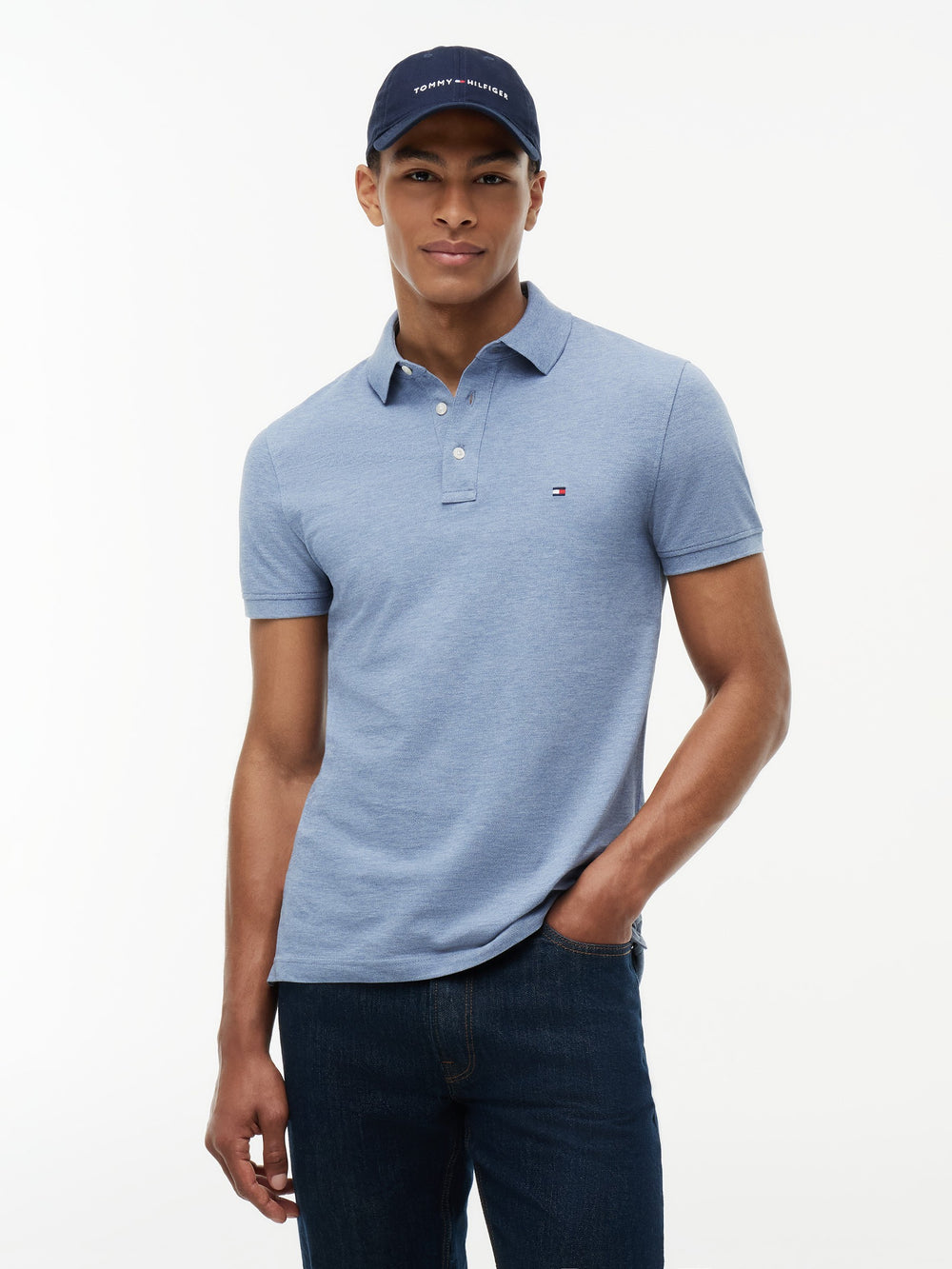 Slim Fit Solid Pique Polo