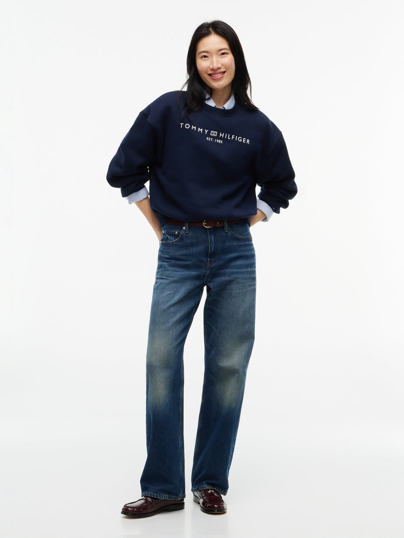 Relaxed Fit Fleece Pullover
