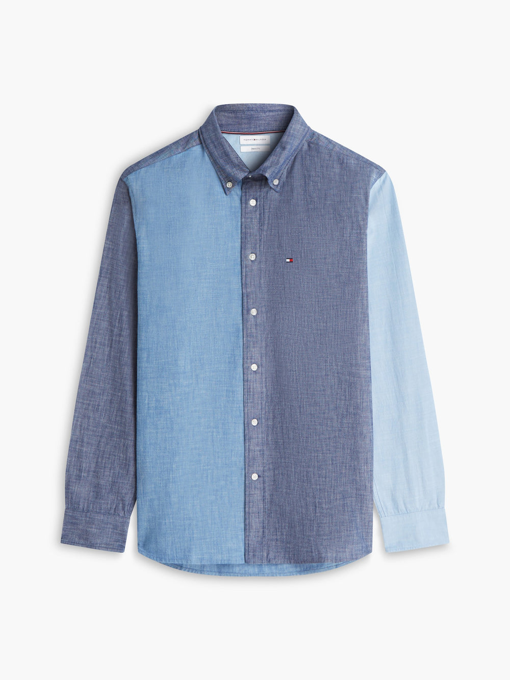 Relaxed Fit Solid Denim Shirt