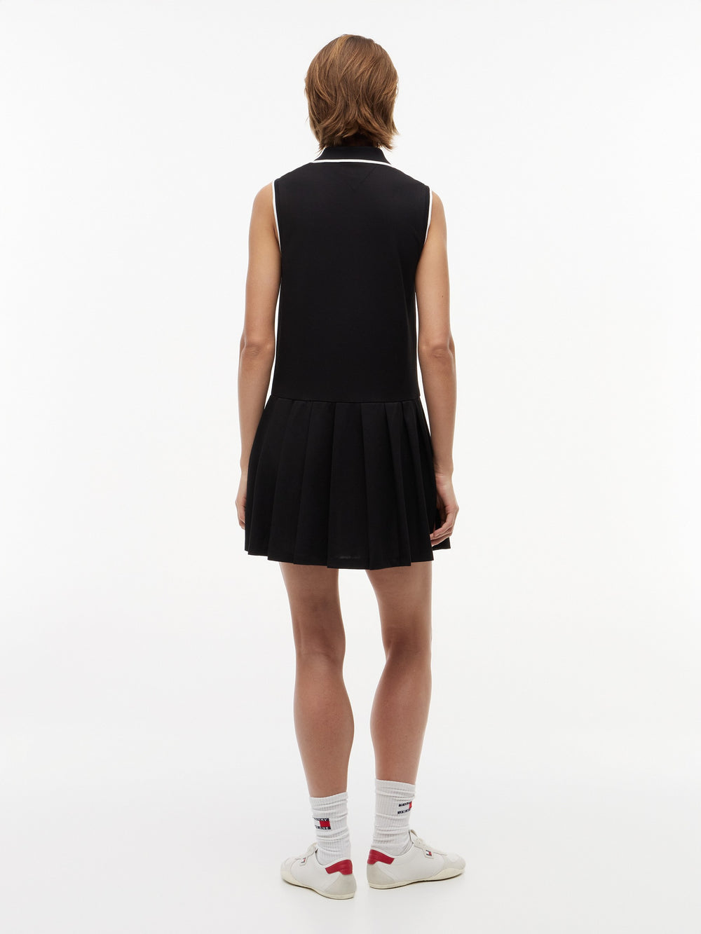 Half Sleeve Solid Pique F-and-F Polo Dress