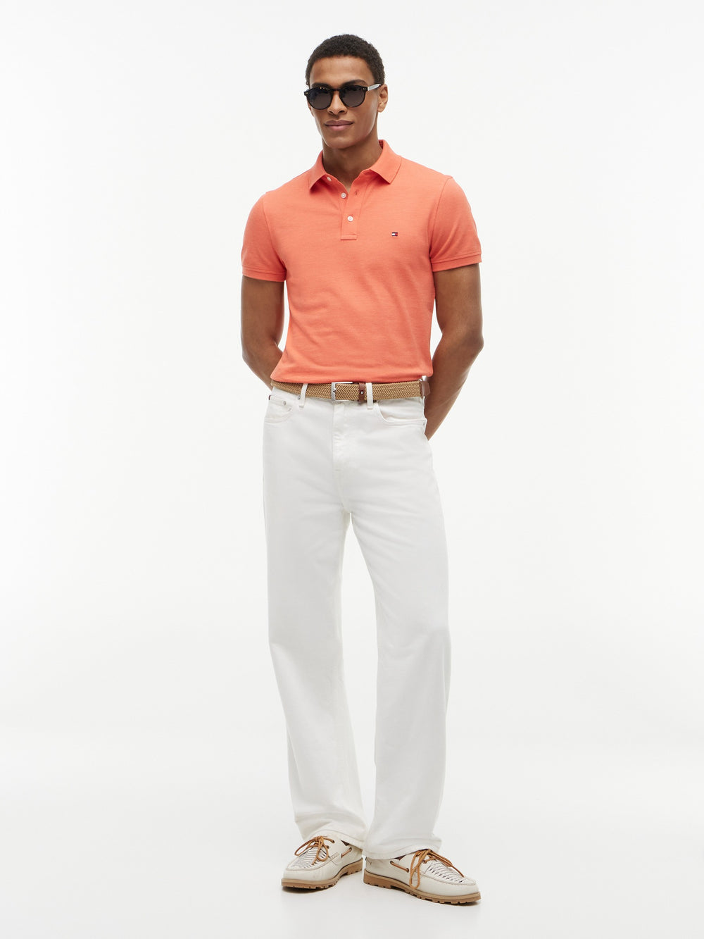 Slim Fit Solid Pique Polo