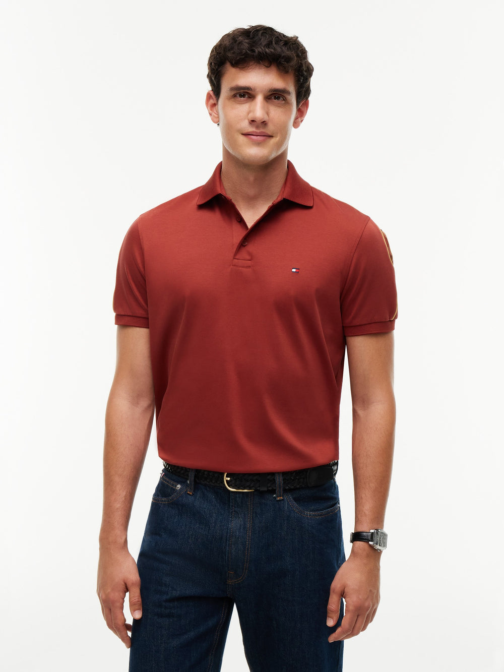 Regular Fit Shoulder Tape Interlock Polo