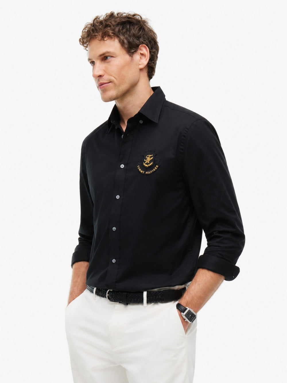 Regular Fit Solid Twill Shirt