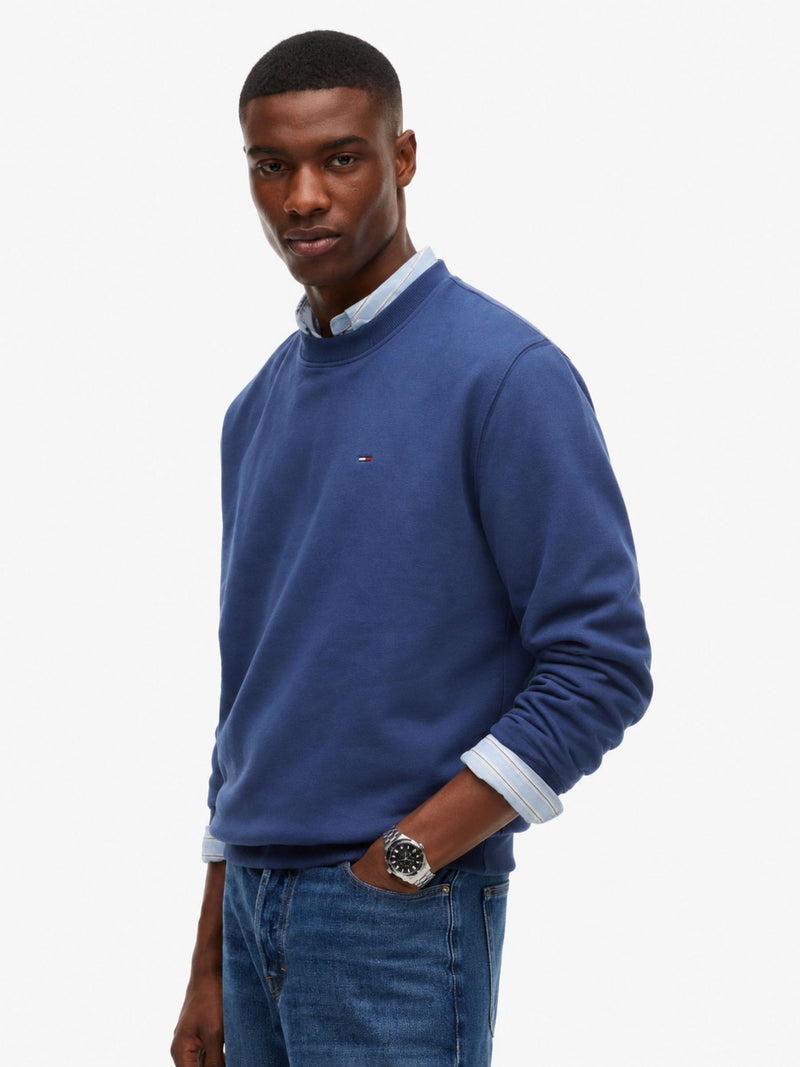 Regular Fit Brushed Fleece Crew Neck Sweatshirt
