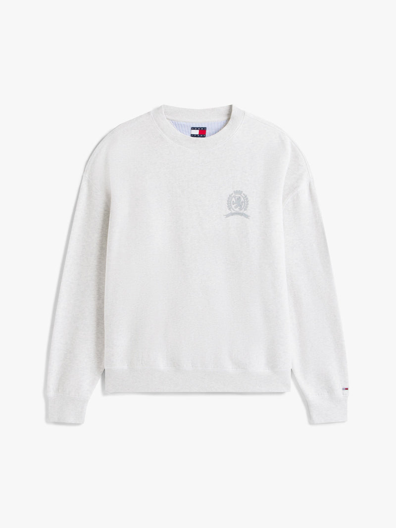 90S Fit Brushed Fleece Crew Neck Sweatshirt