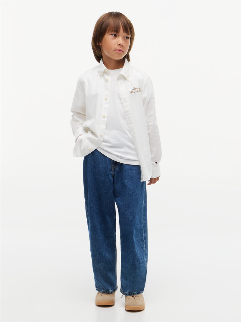 Kids Oxford Stretch Shirt