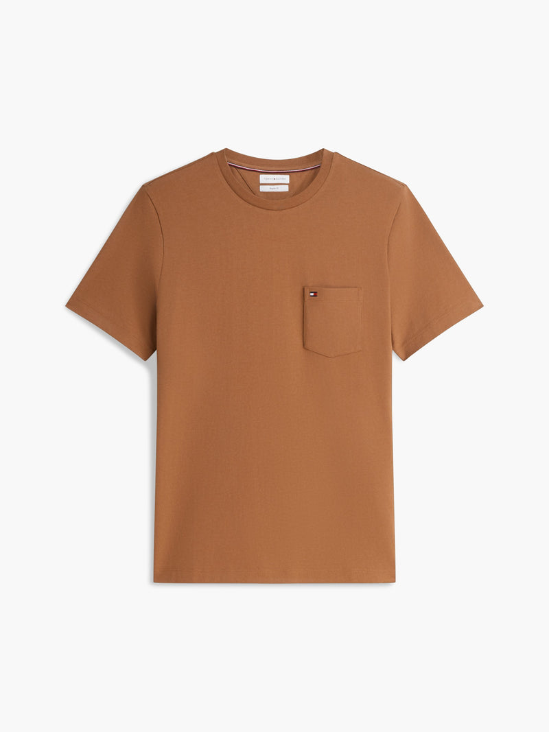 Regular Fit Solid Pocket Tshirt