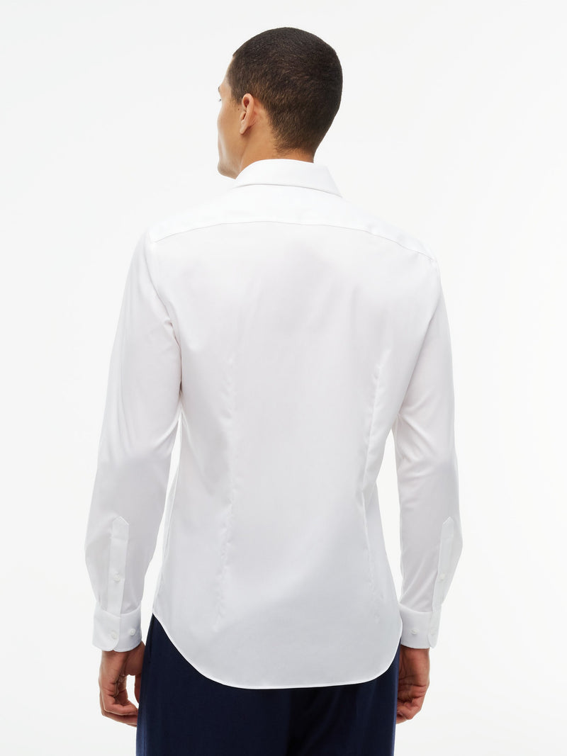 Slim Fit Solid Poplin Shirt