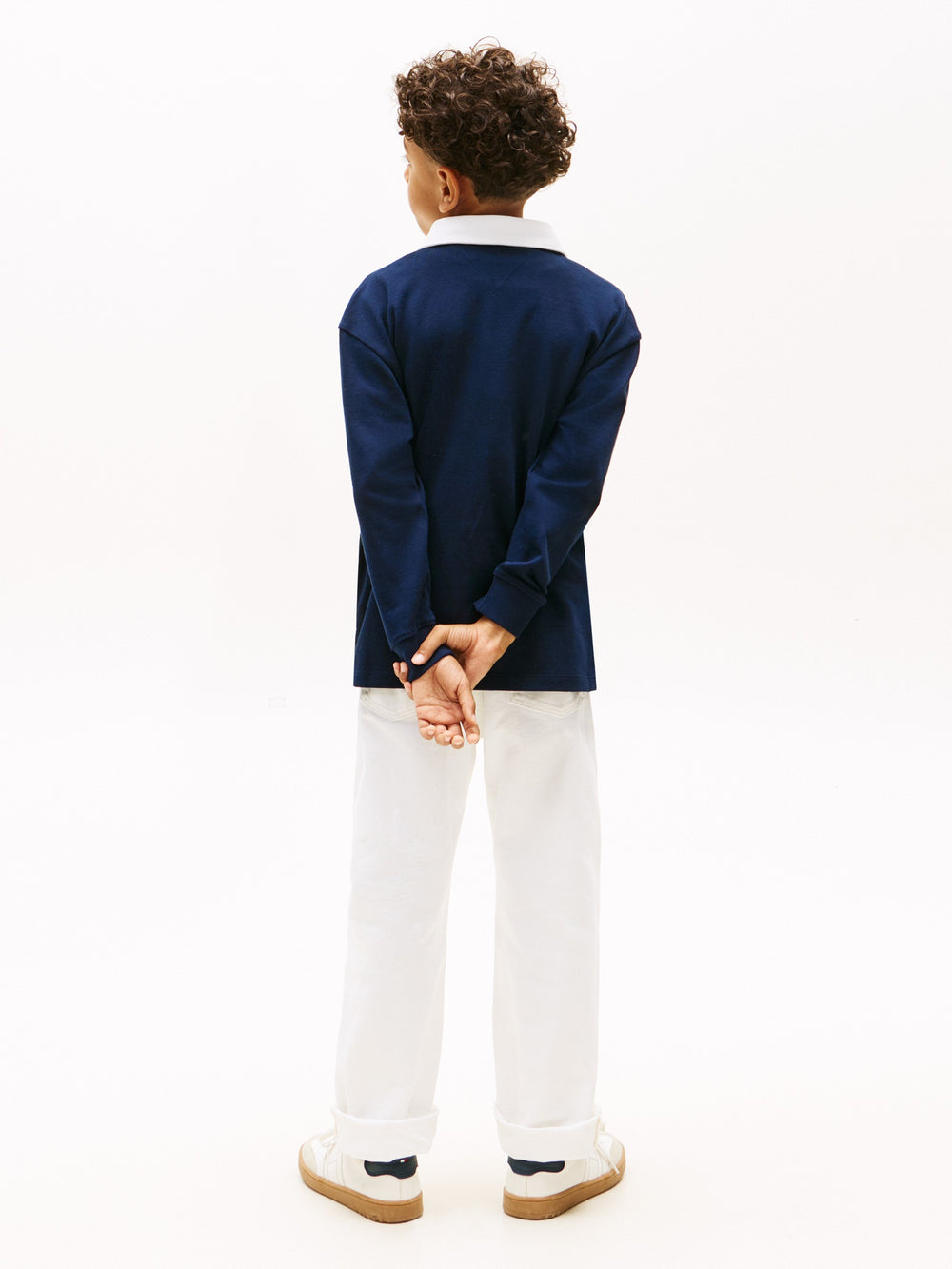 Kids Long-Sleeve Stretch Polo