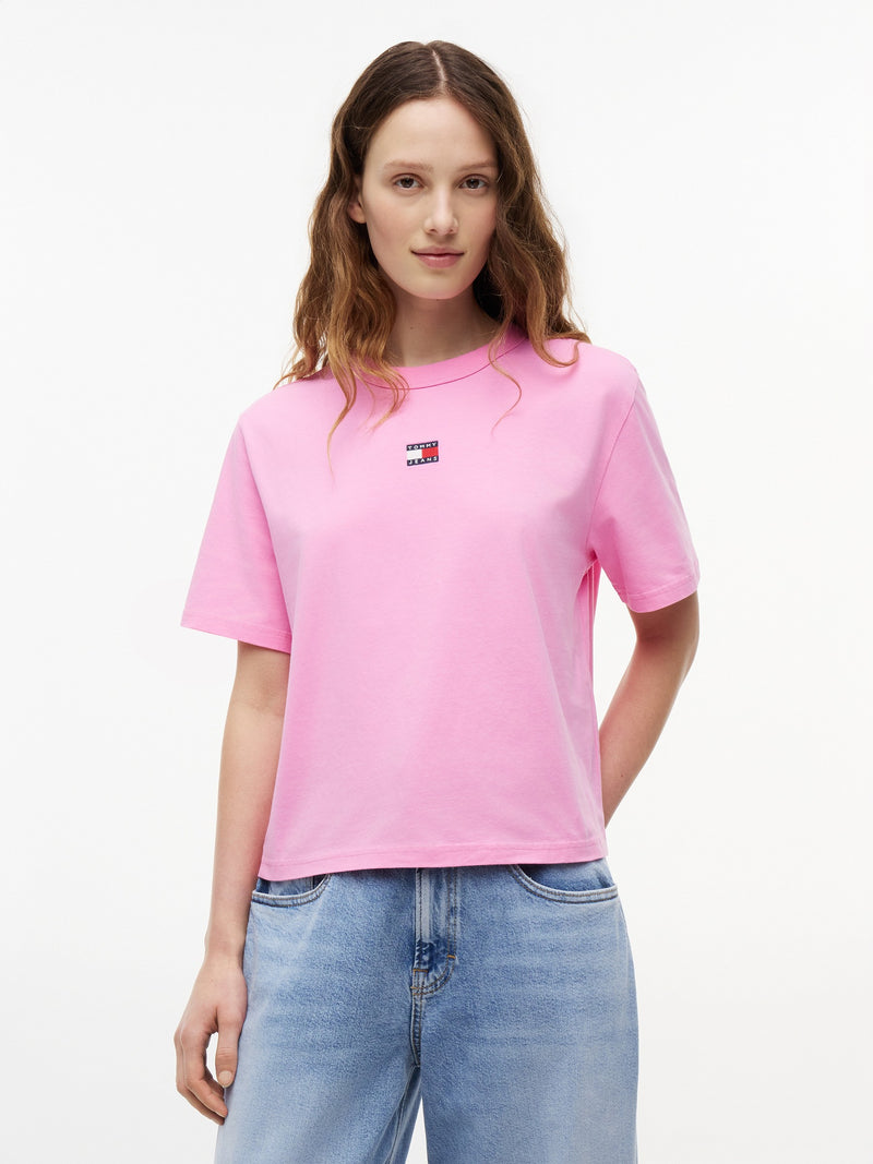 Solid Relaxed Fit Half Sleeve Cotton Jersey T-Shirt