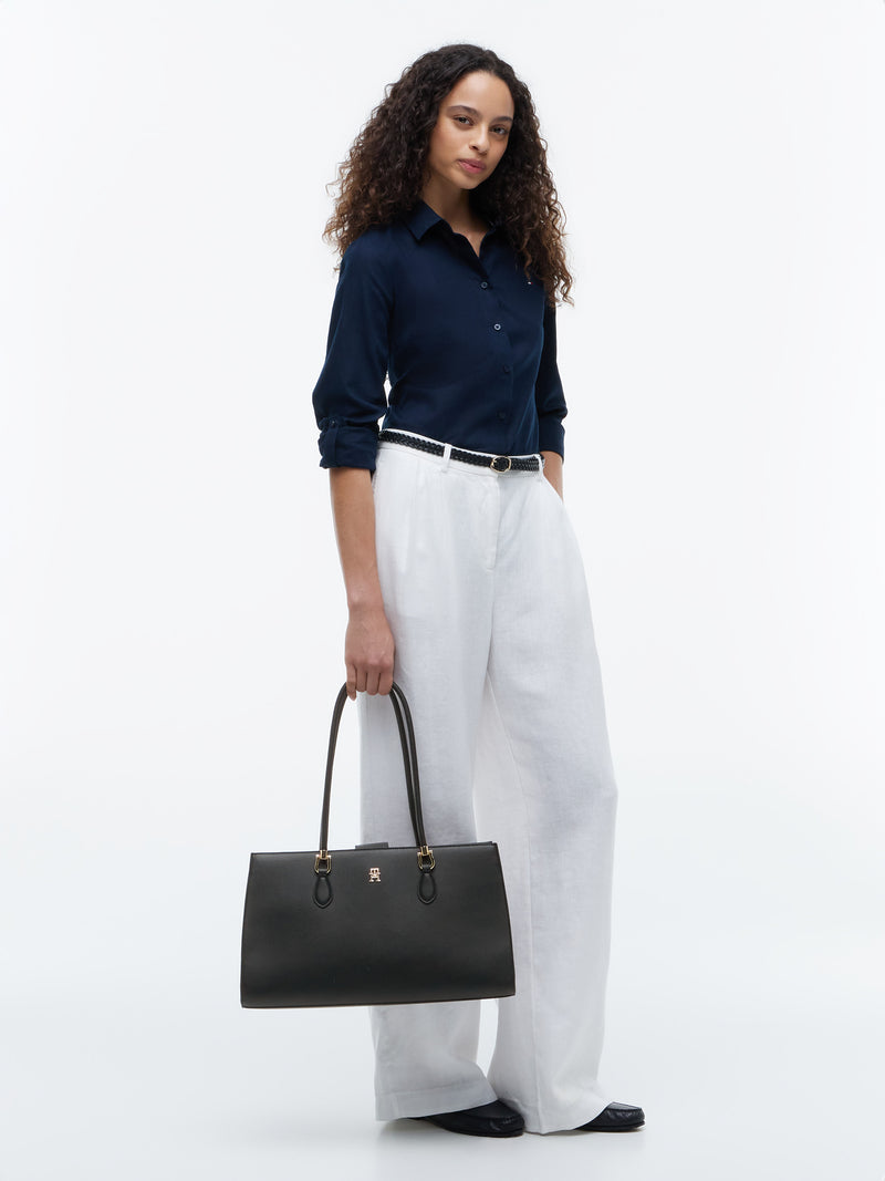 Solid Pu Square Bag