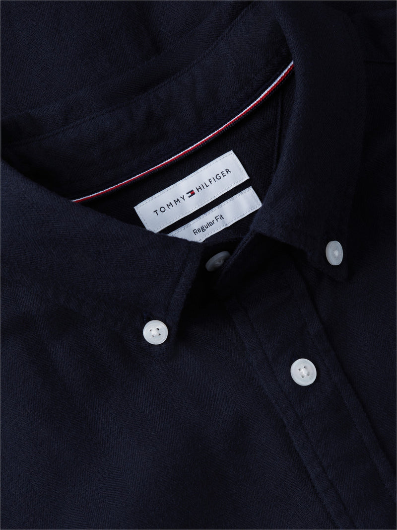 Regular Fit Texture Flannel Shirt