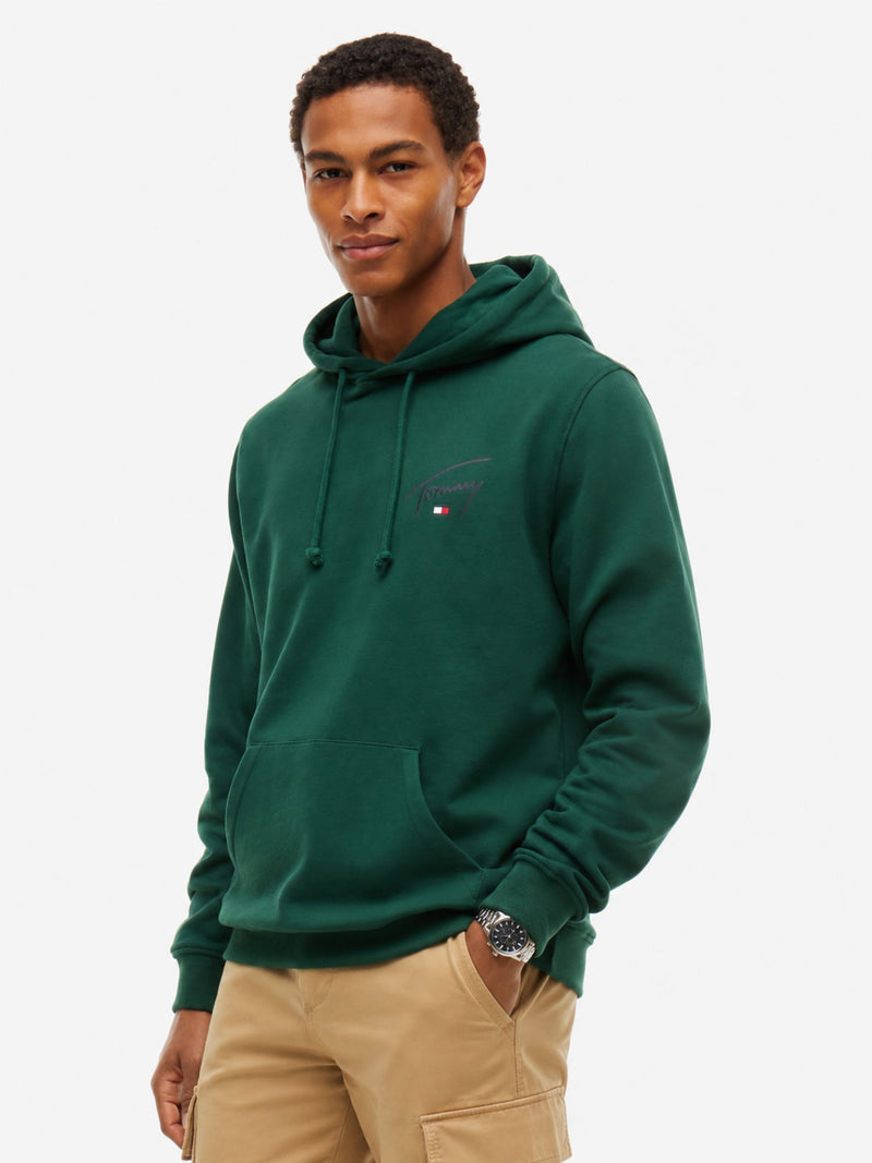 Regular Fit Suede Terry Hooded Sweatshirt