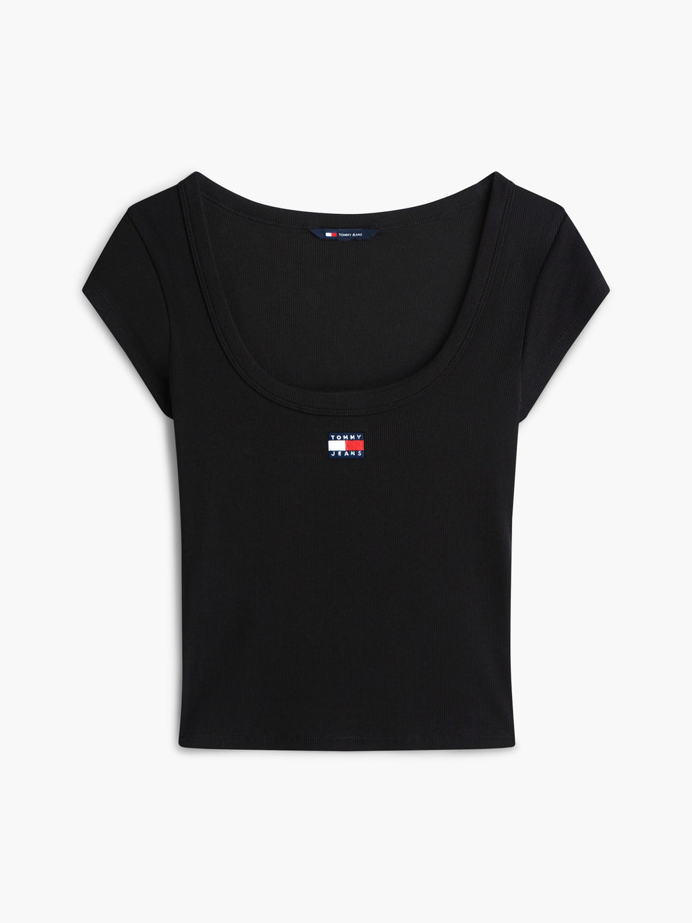 Solid Slim Fit Half Sleeve Ribbed T-Shirt