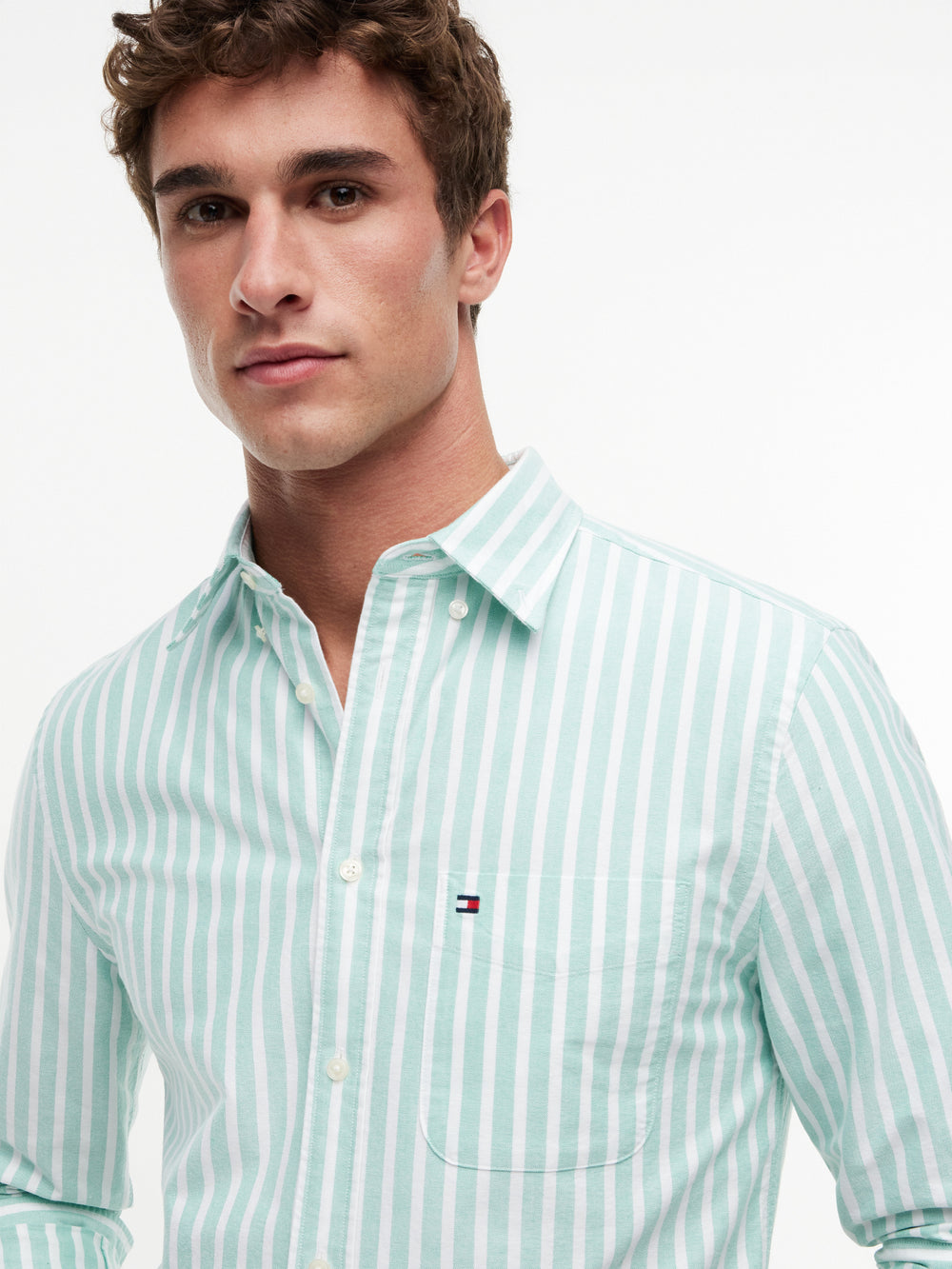 Regular Fit Stripe Oxford Shirt