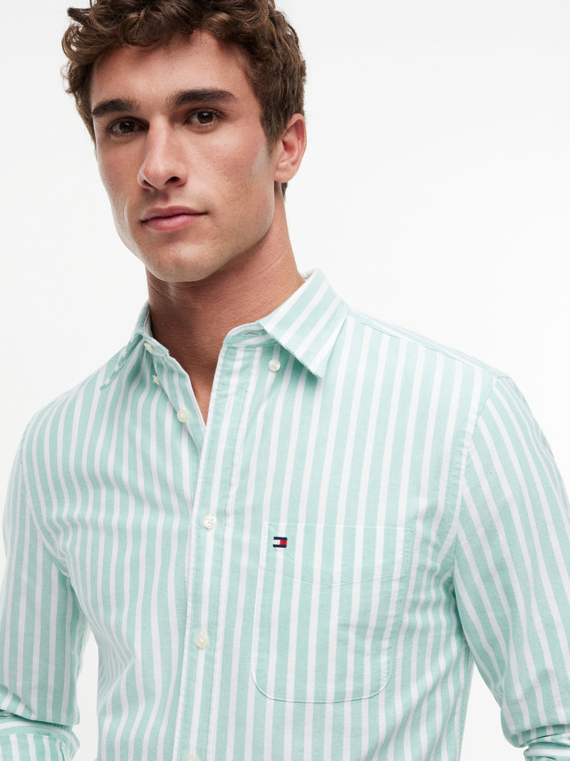Regular Fit Stripe Oxford Shirt