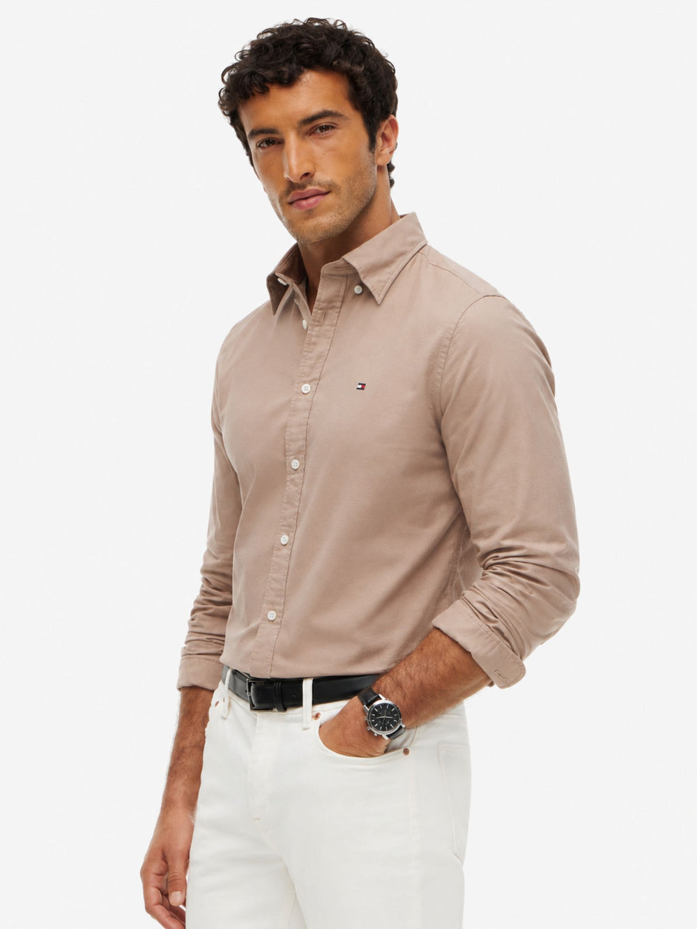 Regular Fit Solid Oxford Shirt