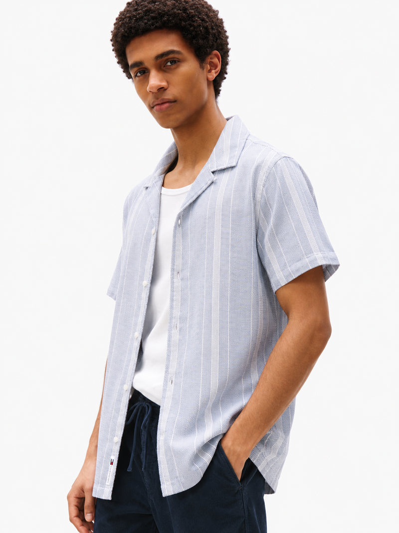 Regular Fit Stripe Textured Shirt