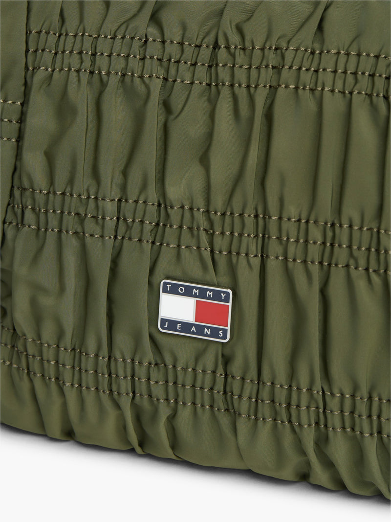Solid Polyester Shoulder Bag