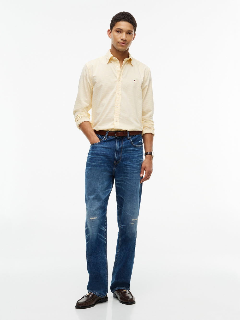 Regular Fit Check Poplin Shirt