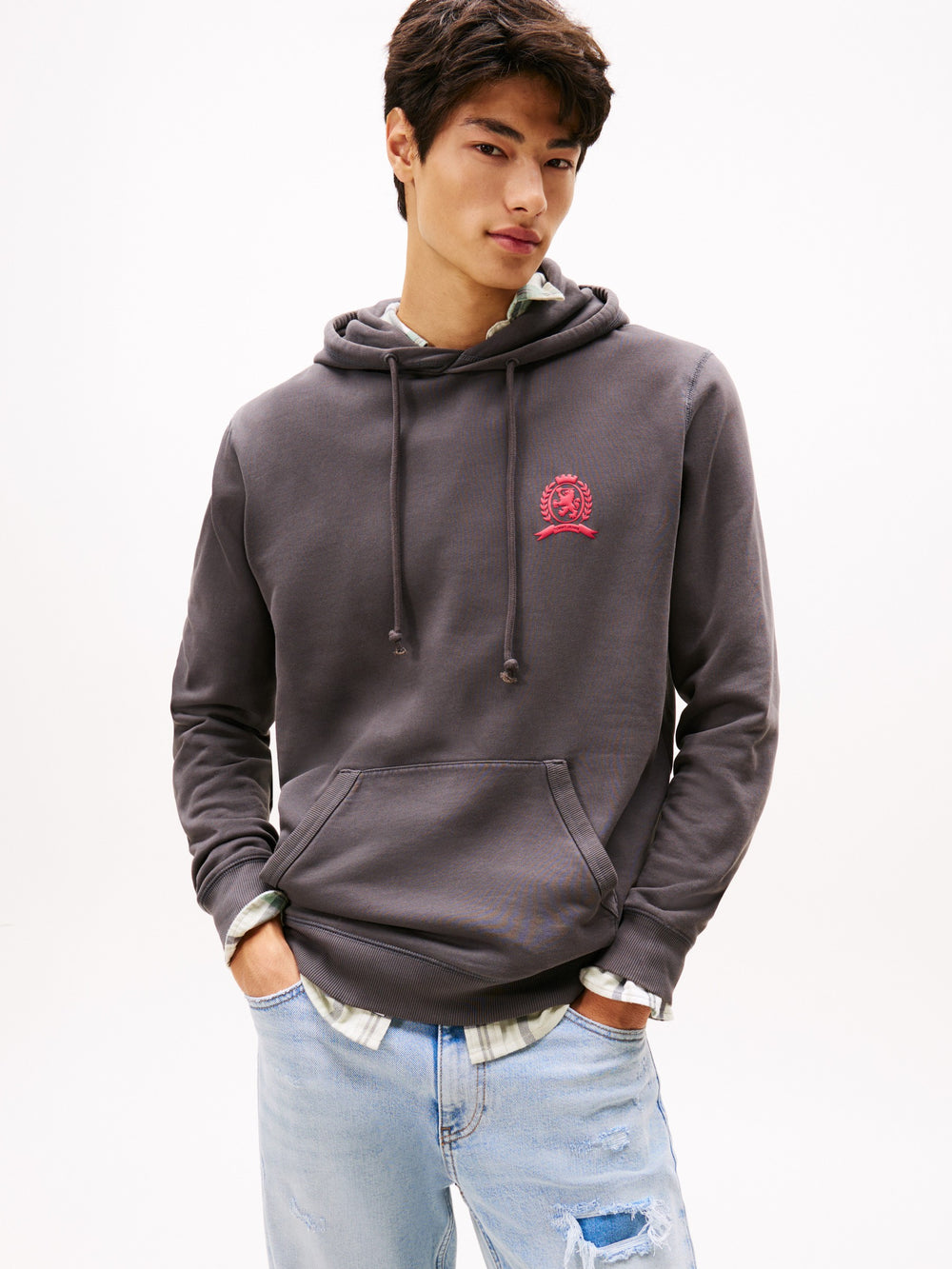 Regular Fit Brushed Fleece Hooded Sweatshirt