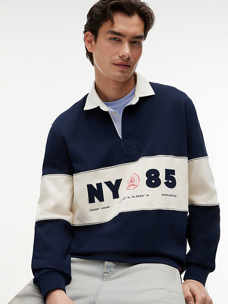 Relaxed Fit Rugby Polo