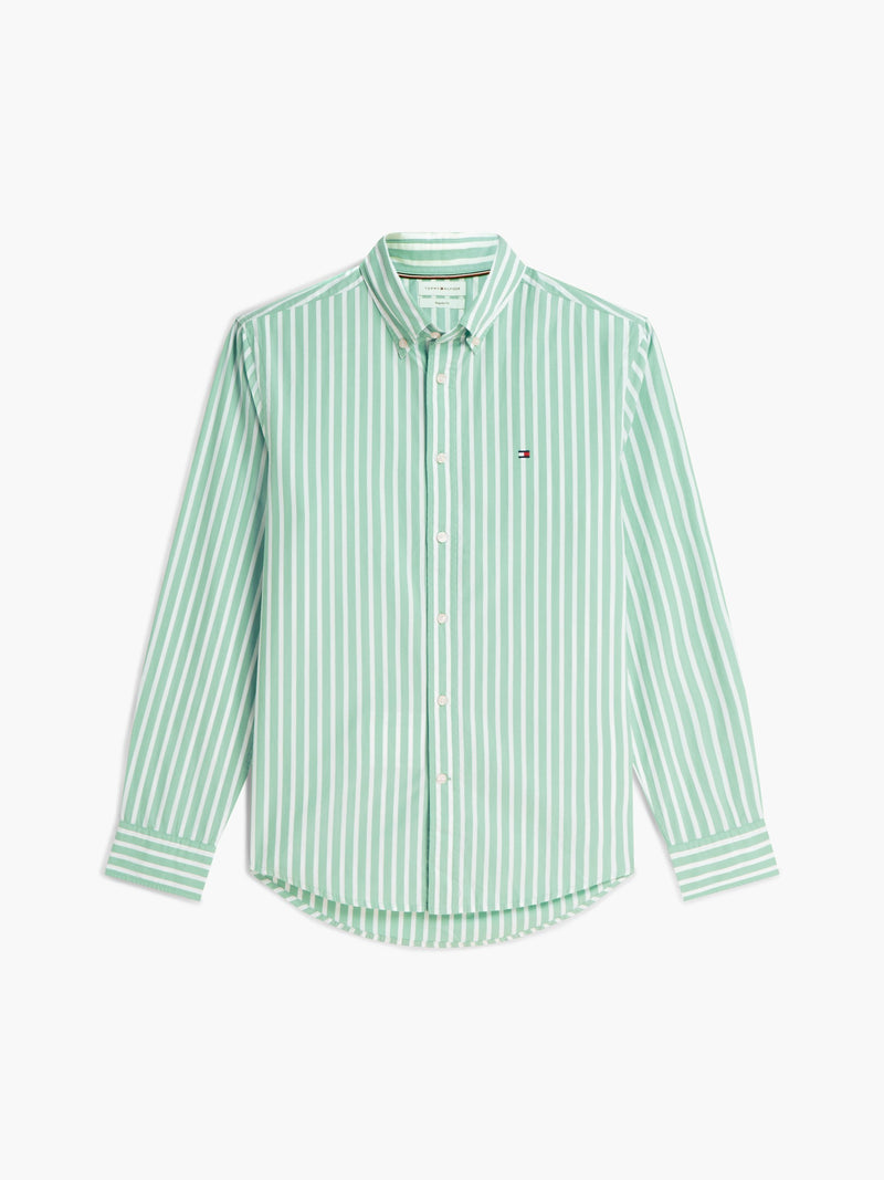 Regular Fit Stripe Poplin Shirt