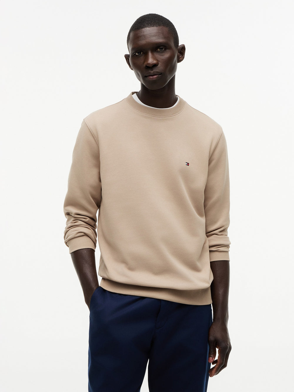 Solid Terry Pullover