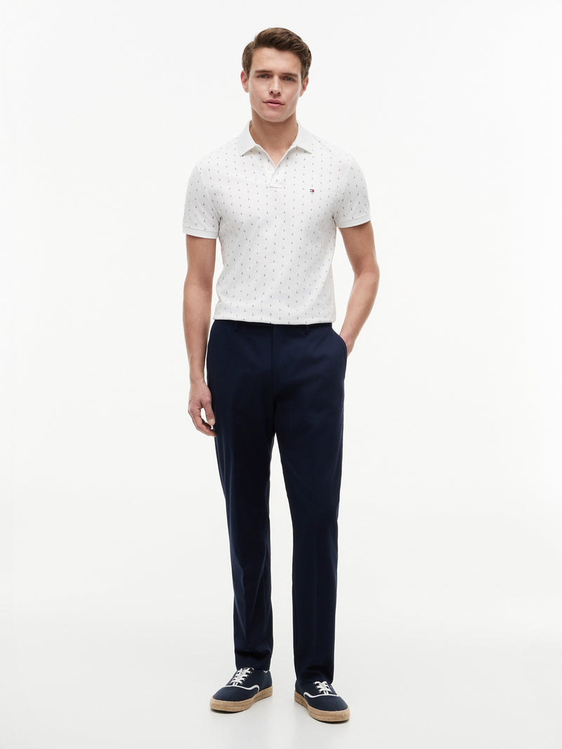 Regular Fit Printed Interlock Polo